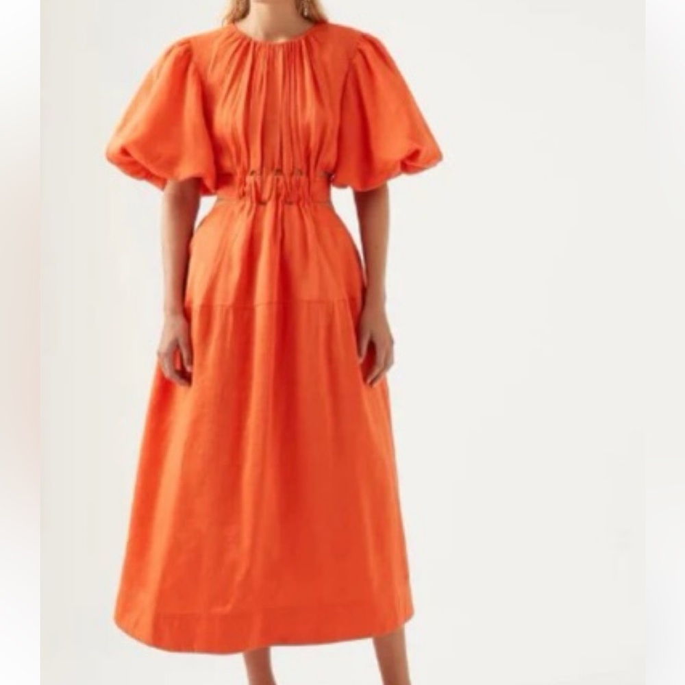 Aje mimosa cutout midi dress